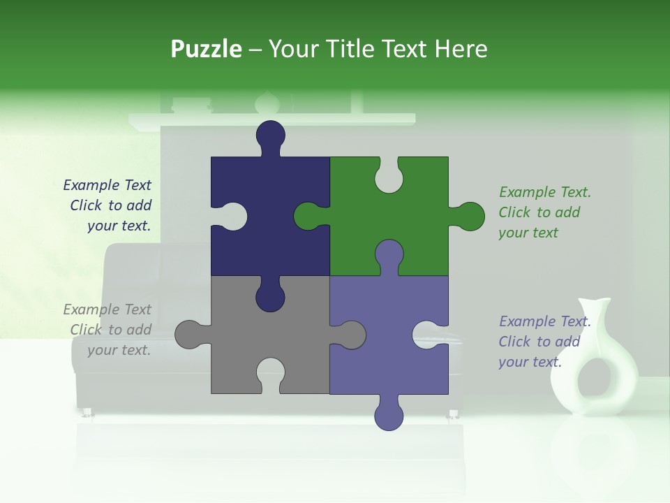 Sofa Comfort Sit PowerPoint Template