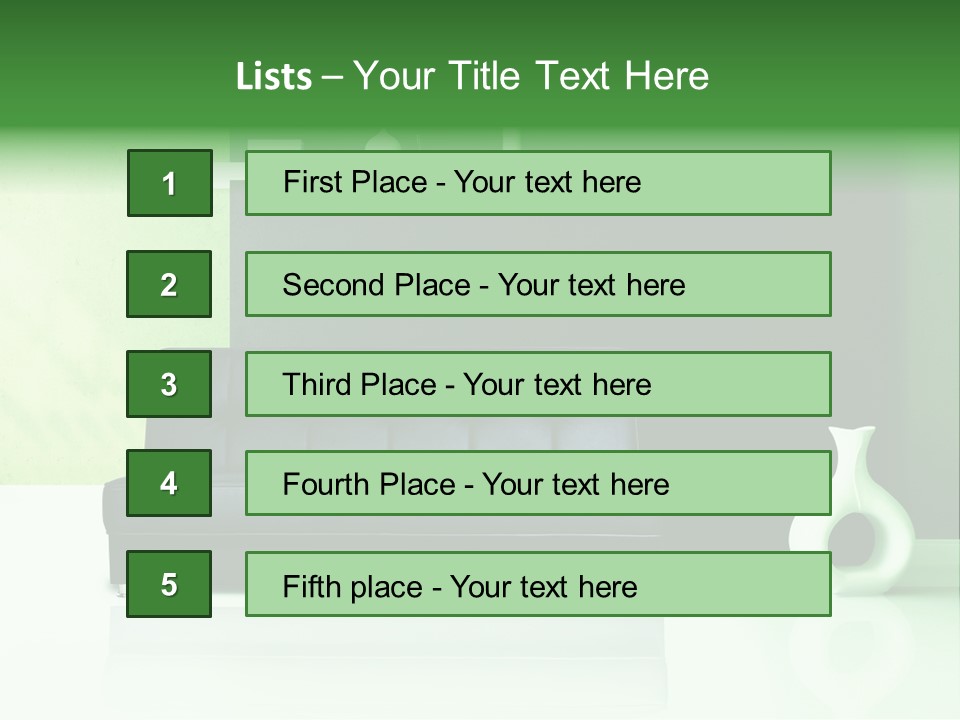 Sofa Comfort Sit PowerPoint Template
