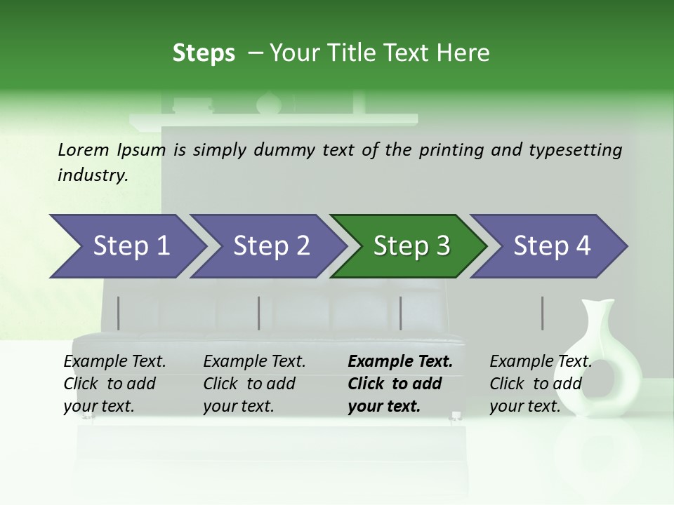 Sofa Comfort Sit PowerPoint Template