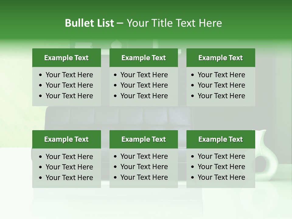 Sofa Comfort Sit PowerPoint Template