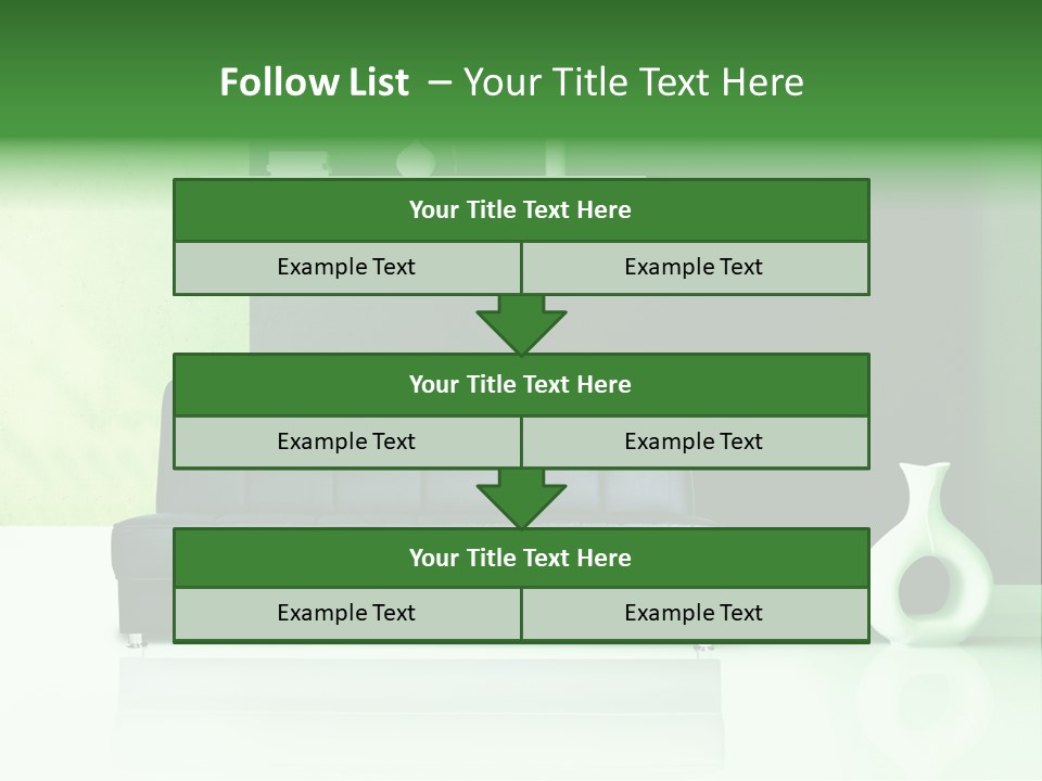 Sofa Comfort Sit PowerPoint Template