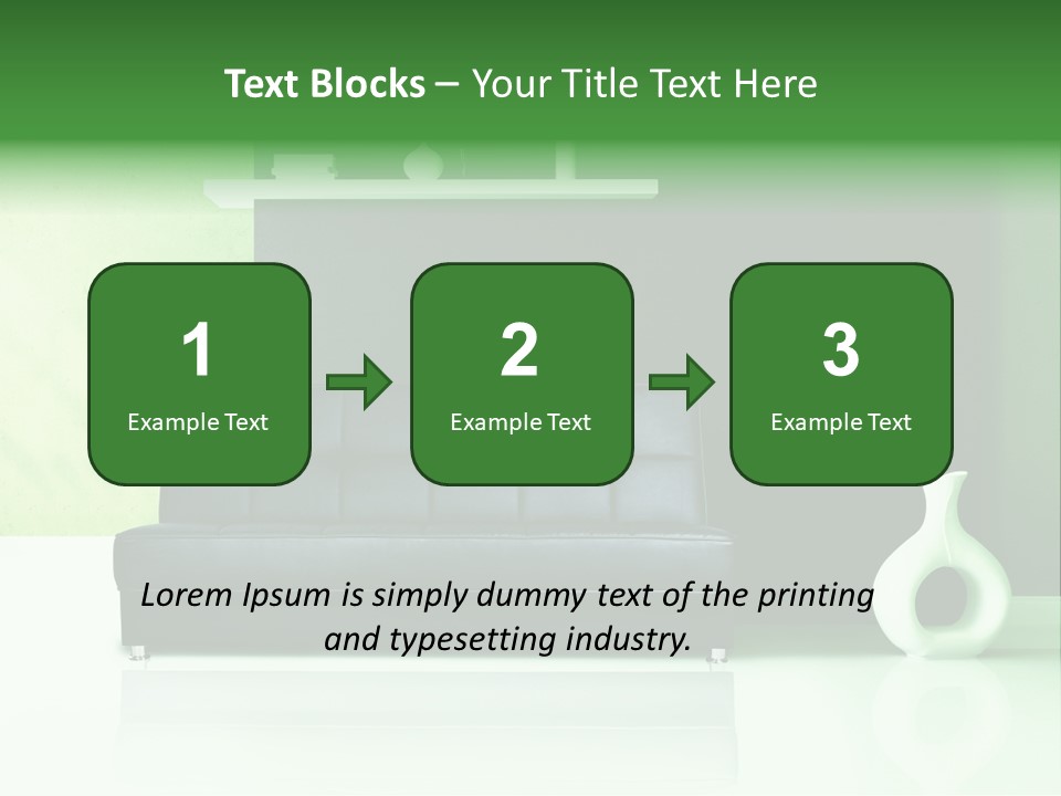 Sofa Comfort Sit PowerPoint Template