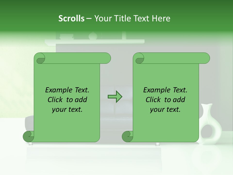 Sofa Comfort Sit PowerPoint Template