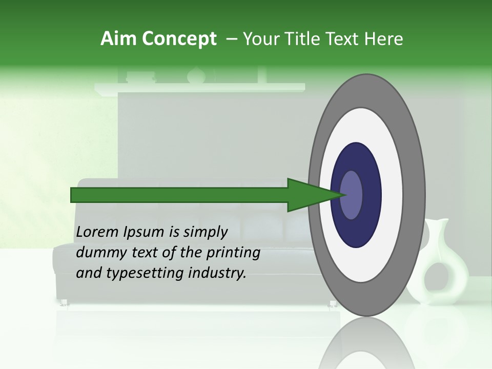 Sofa Comfort Sit PowerPoint Template