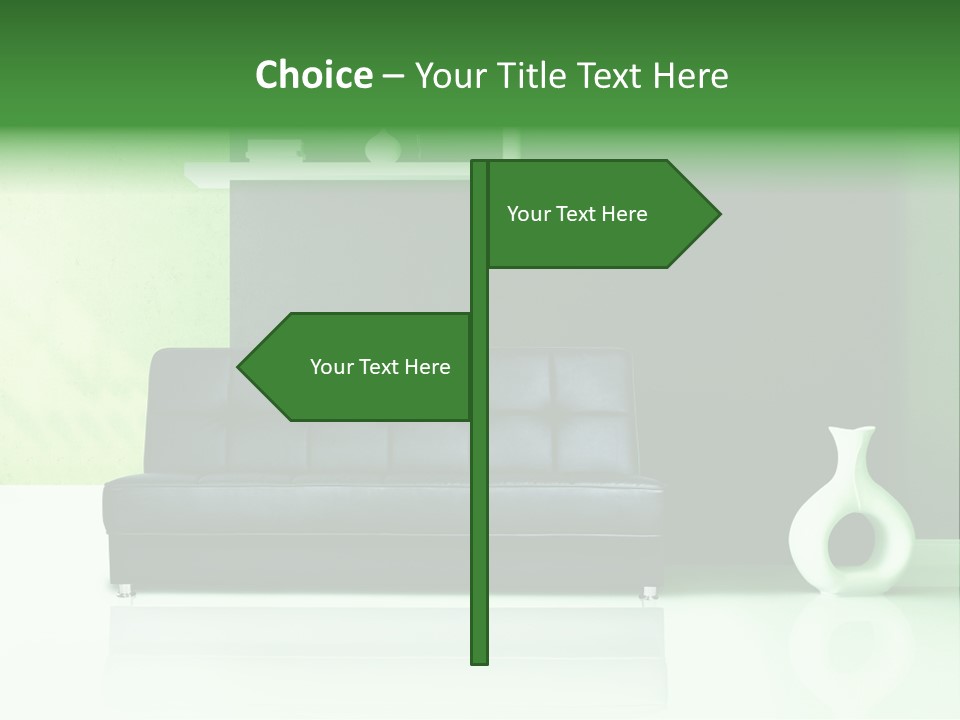 Sofa Comfort Sit PowerPoint Template