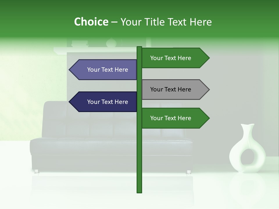Sofa Comfort Sit PowerPoint Template