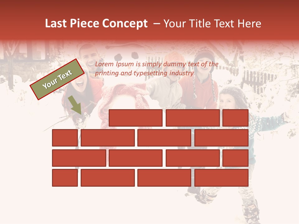 Smiling Full Length Male PowerPoint Template