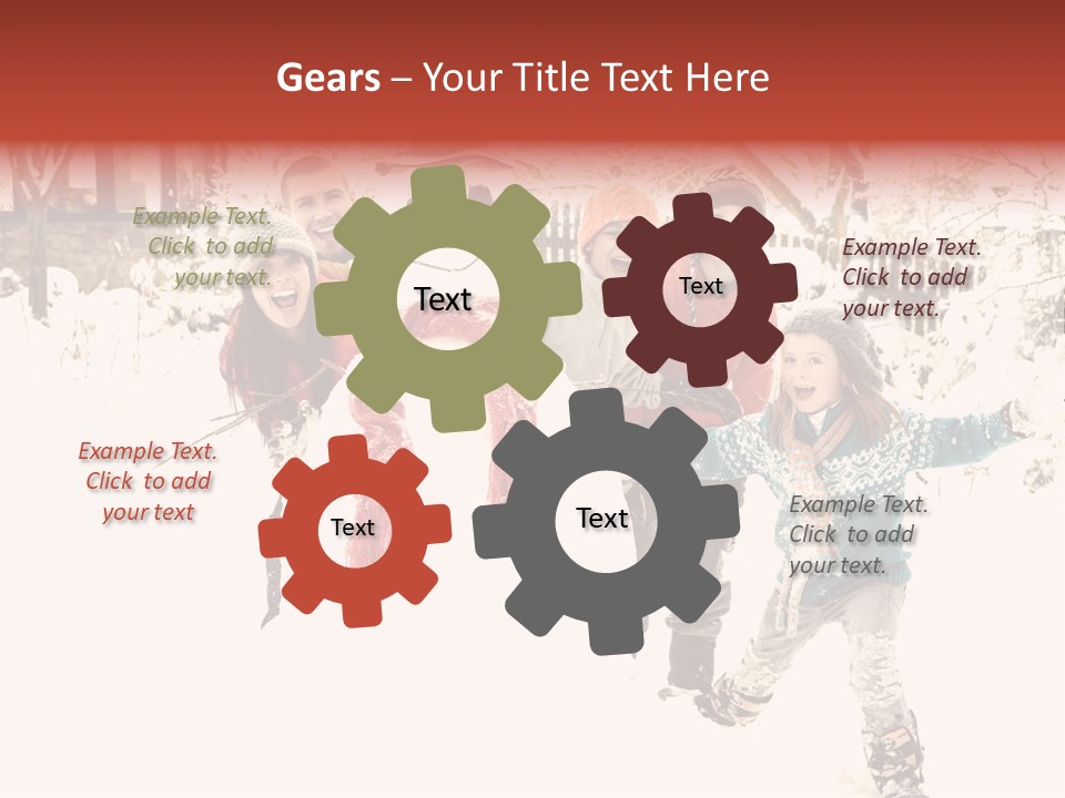 Smiling Full Length Male PowerPoint Template