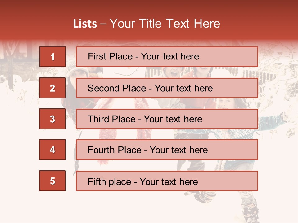 Smiling Full Length Male PowerPoint Template