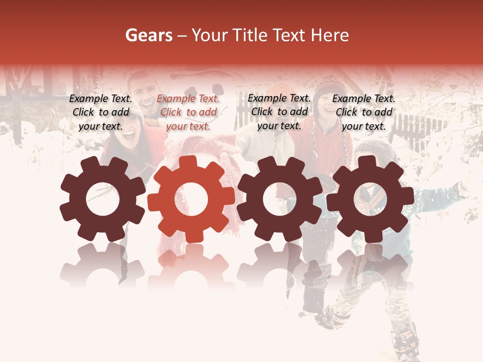 Smiling Full Length Male PowerPoint Template