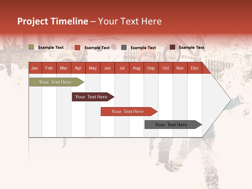 Smiling Full Length Male PowerPoint Template