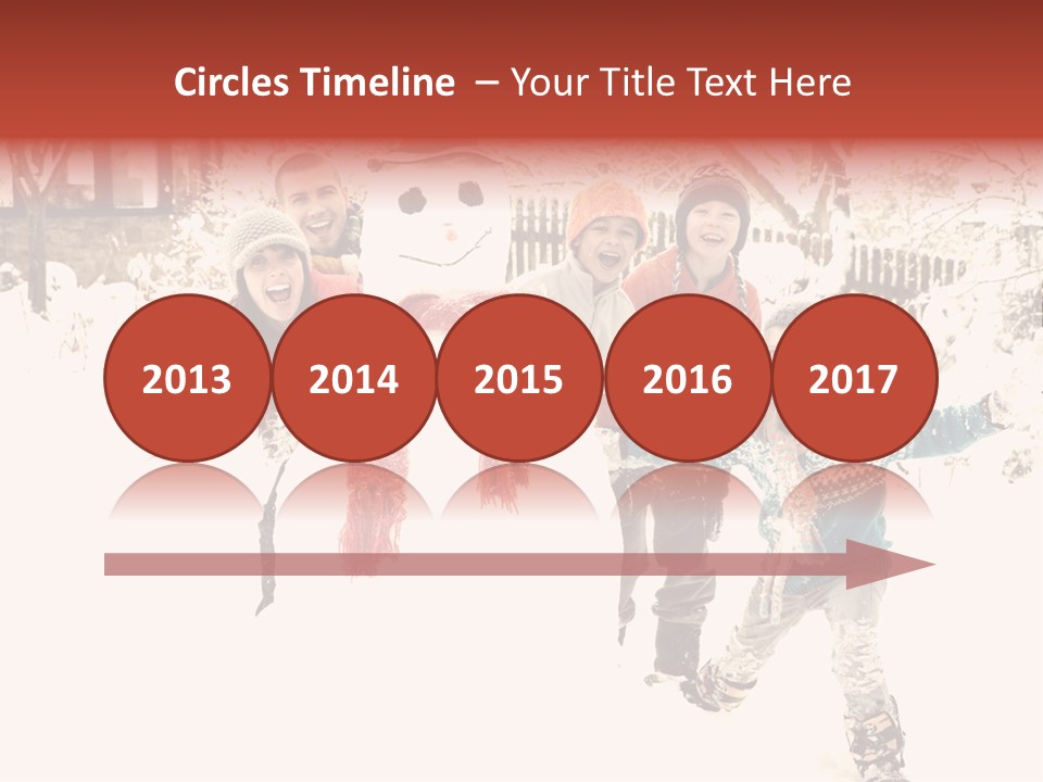 Smiling Full Length Male PowerPoint Template