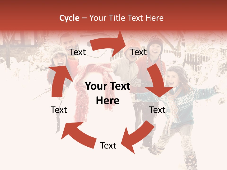 Smiling Full Length Male PowerPoint Template