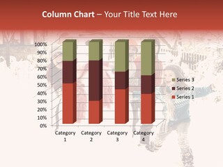 Smiling Full Length Male PowerPoint Template