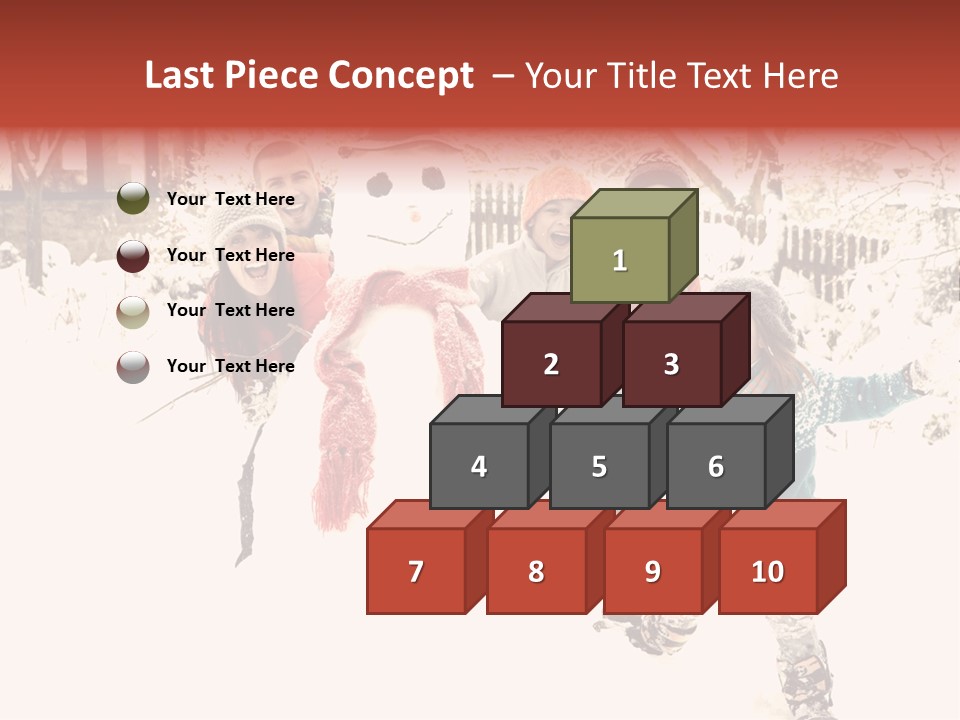 Smiling Full Length Male PowerPoint Template