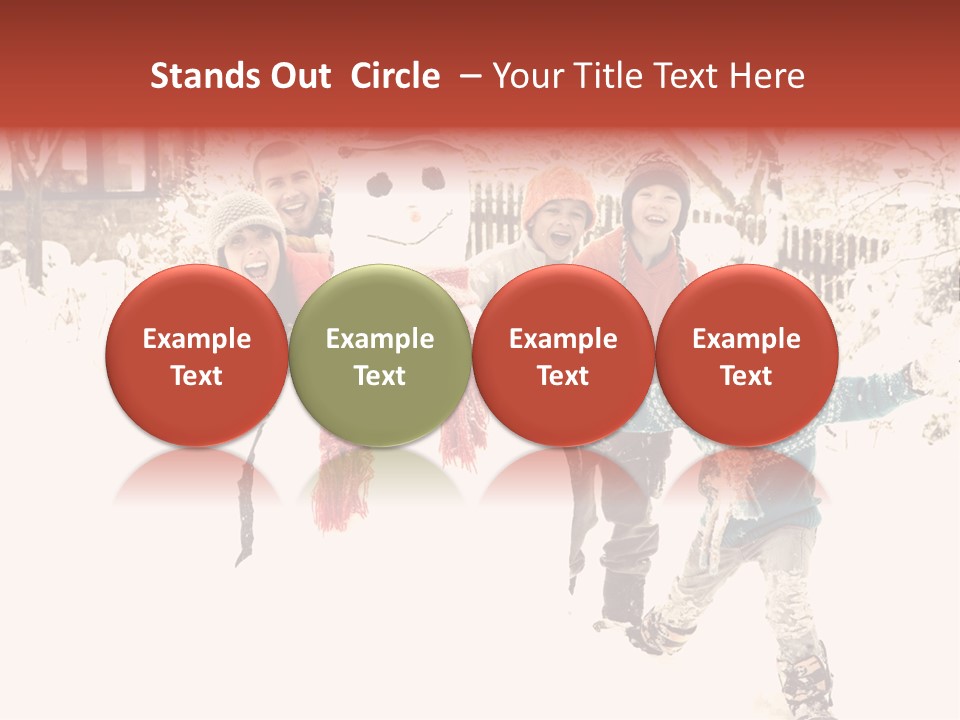 Smiling Full Length Male PowerPoint Template