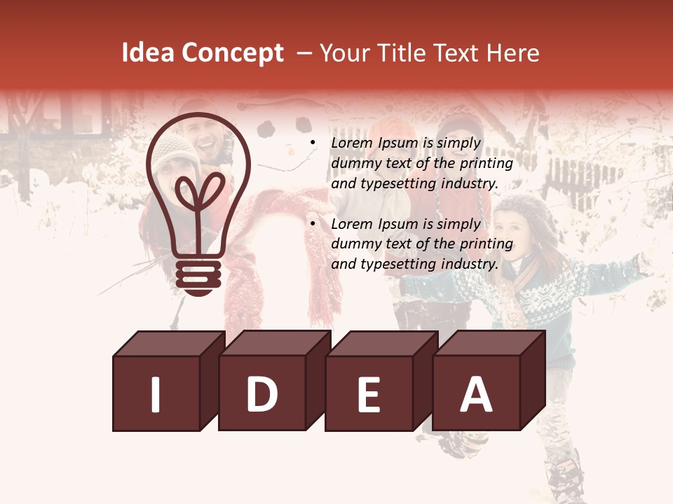 Smiling Full Length Male PowerPoint Template