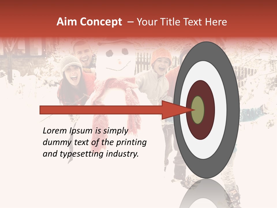 Smiling Full Length Male PowerPoint Template