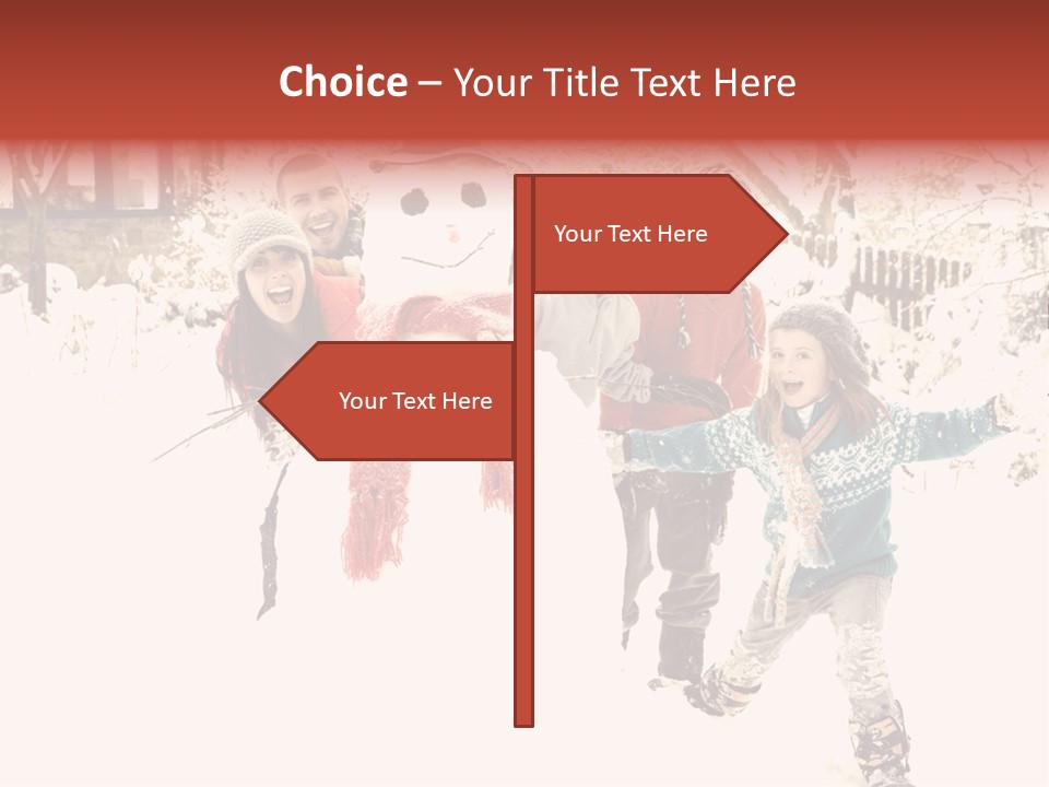 Smiling Full Length Male PowerPoint Template