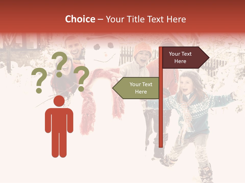 Smiling Full Length Male PowerPoint Template