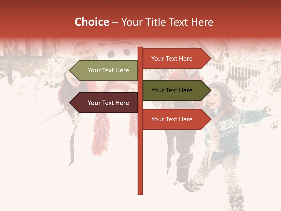 Smiling Full Length Male PowerPoint Template
