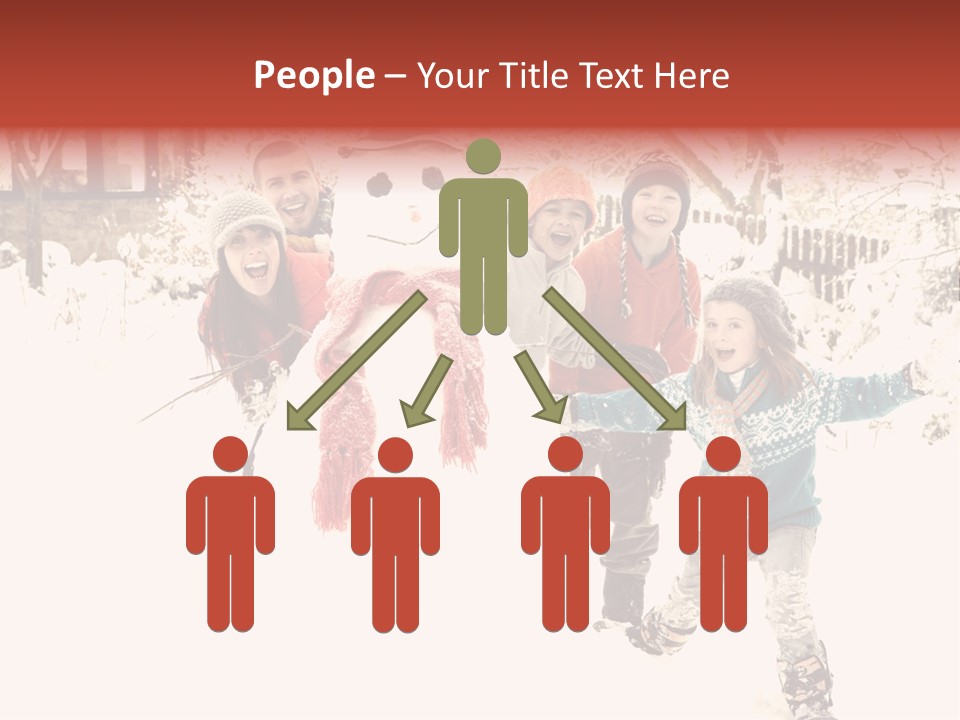 Smiling Full Length Male PowerPoint Template