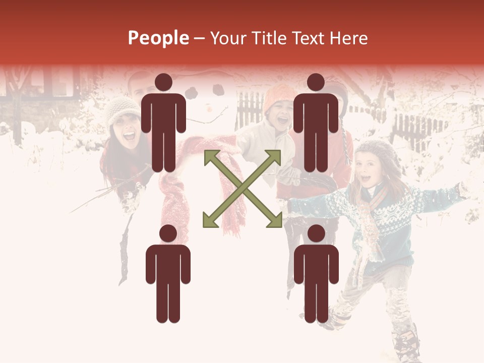 Smiling Full Length Male PowerPoint Template