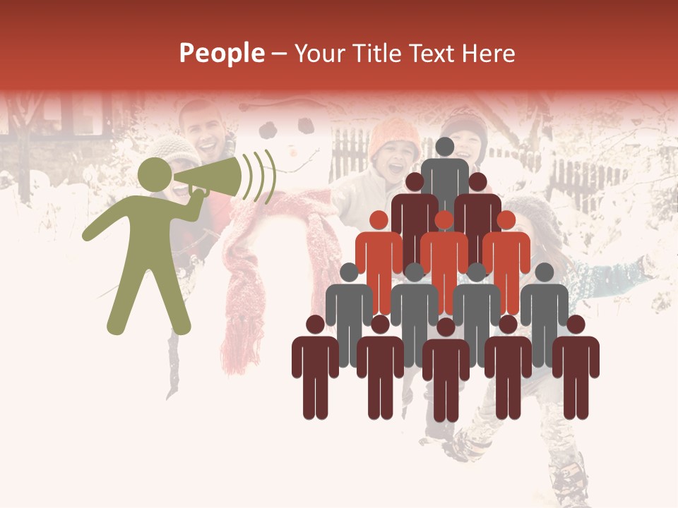 Smiling Full Length Male PowerPoint Template