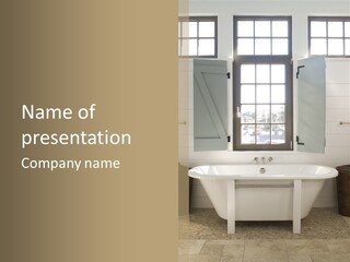 Residenz Wood Composition PowerPoint Template