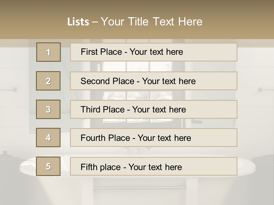 Residenz Wood Composition PowerPoint Template