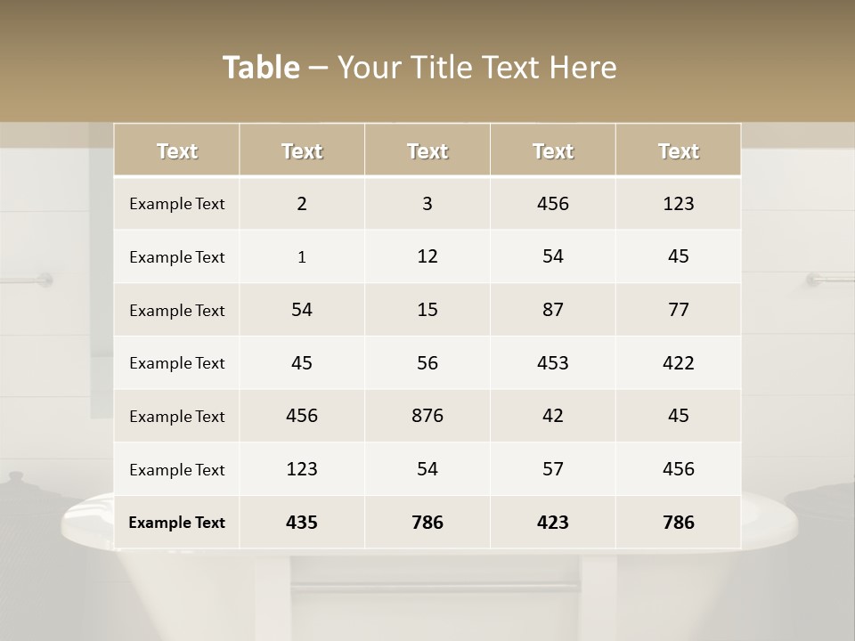 Residenz Wood Composition PowerPoint Template