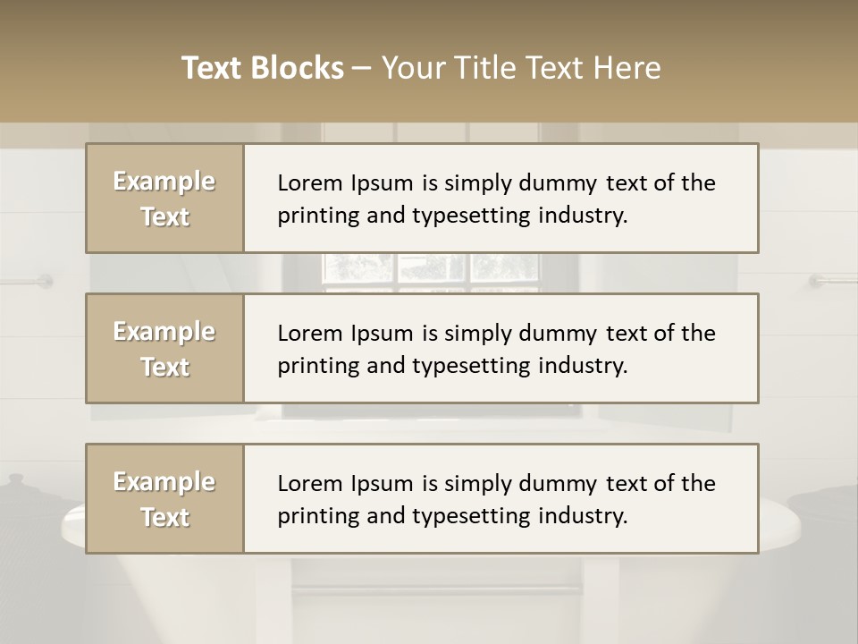 Residenz Wood Composition PowerPoint Template