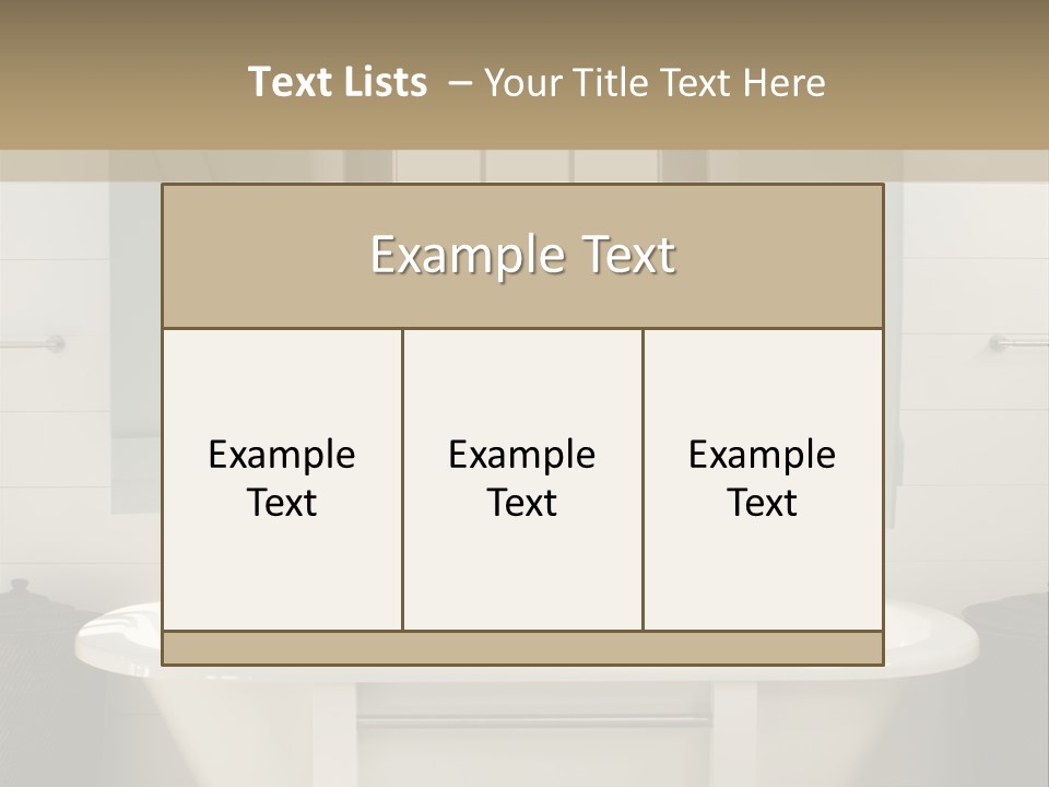 Residenz Wood Composition PowerPoint Template