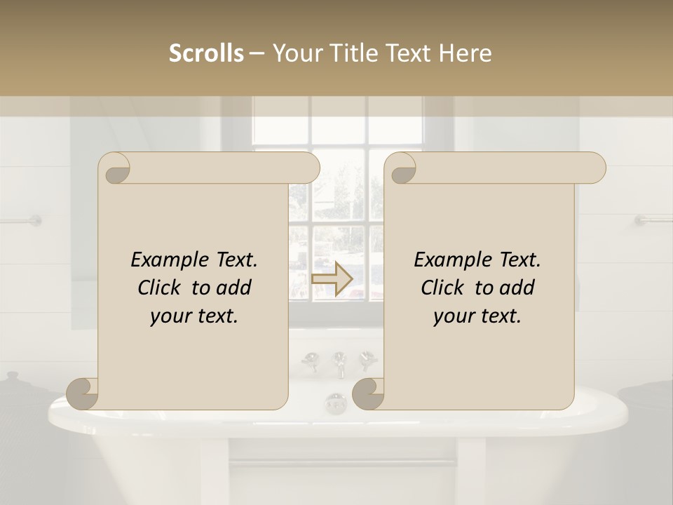 Residenz Wood Composition PowerPoint Template