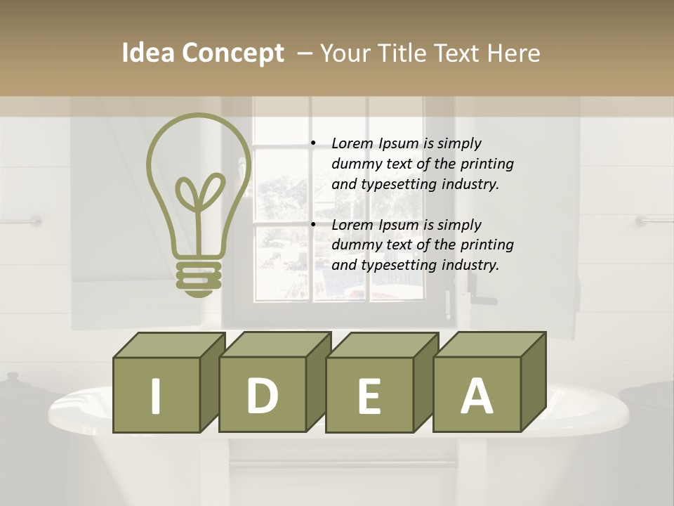Residenz Wood Composition PowerPoint Template
