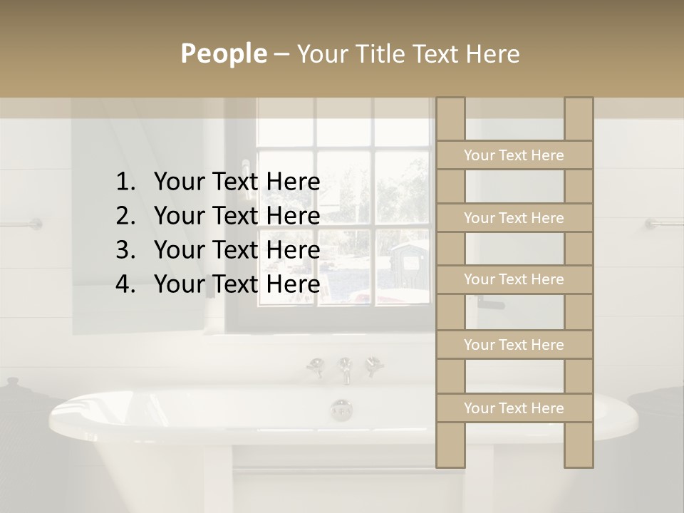 Residenz Wood Composition PowerPoint Template