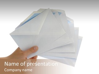 Object Hand Information PowerPoint Template