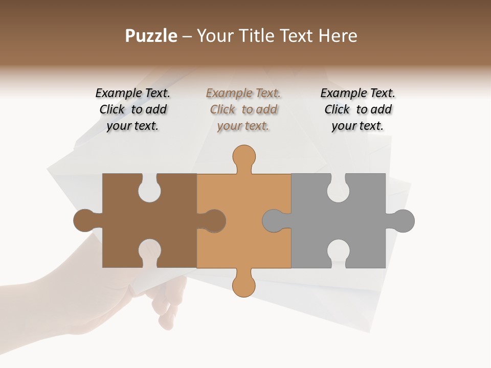 Object Hand Information PowerPoint Template