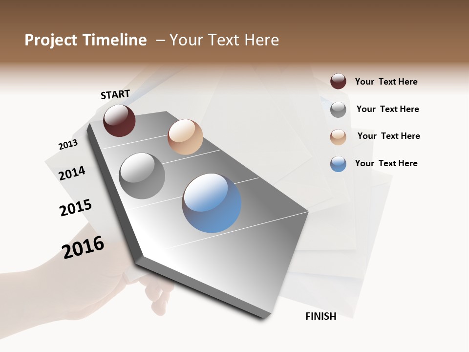 Object Hand Information PowerPoint Template
