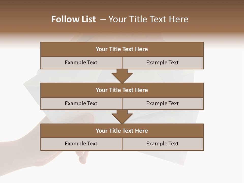 Object Hand Information PowerPoint Template