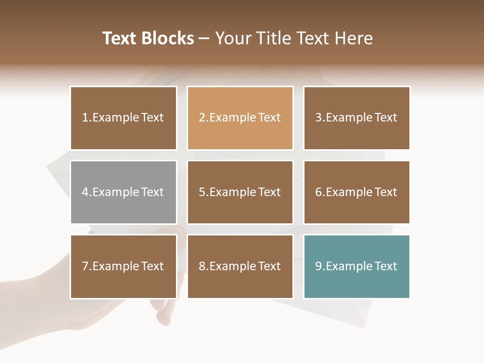 Object Hand Information PowerPoint Template