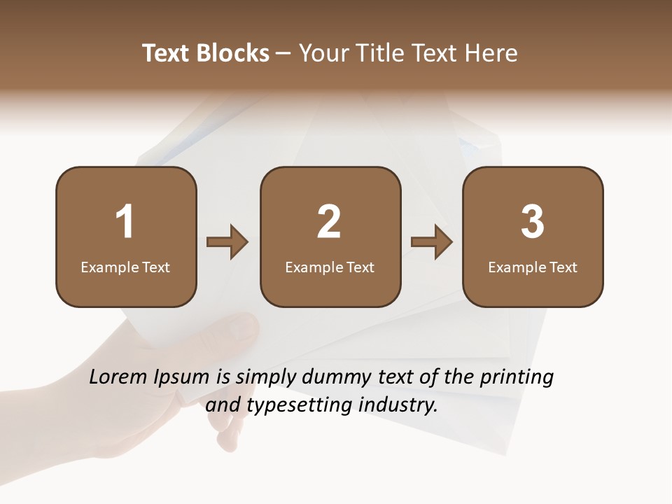 Object Hand Information PowerPoint Template