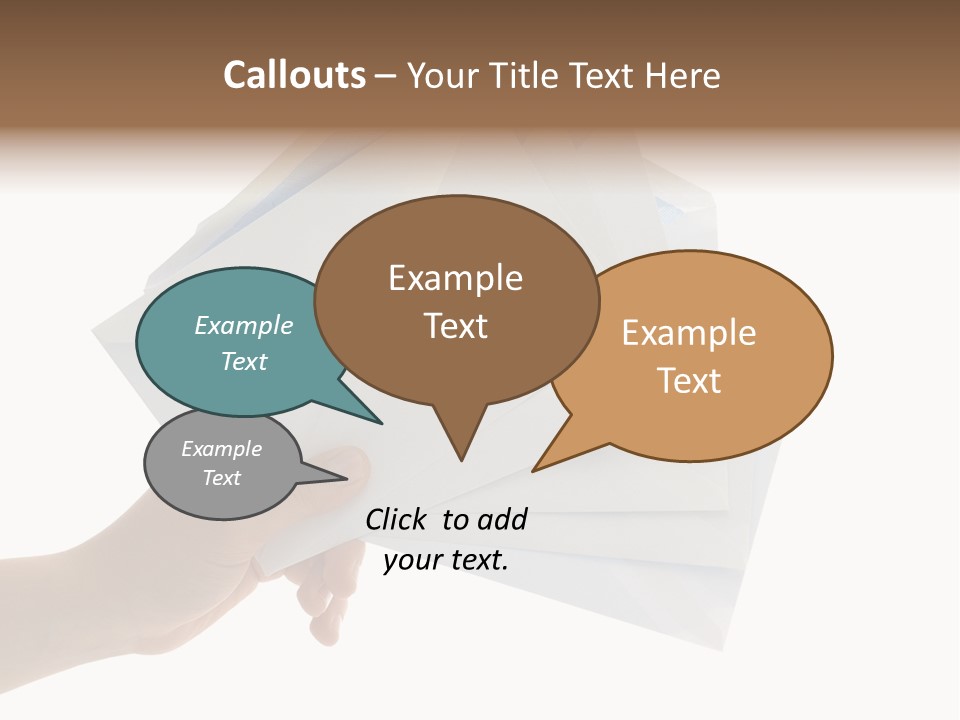 Object Hand Information PowerPoint Template