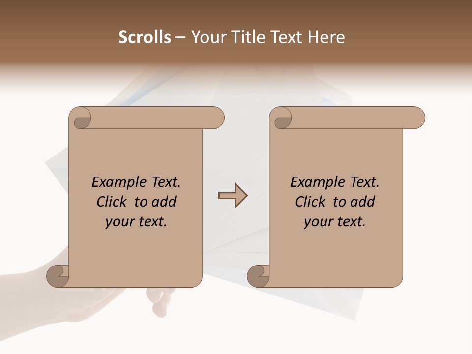 Object Hand Information PowerPoint Template