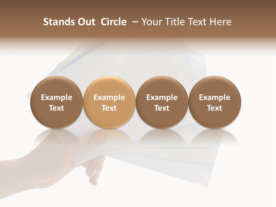 Object Hand Information PowerPoint Template