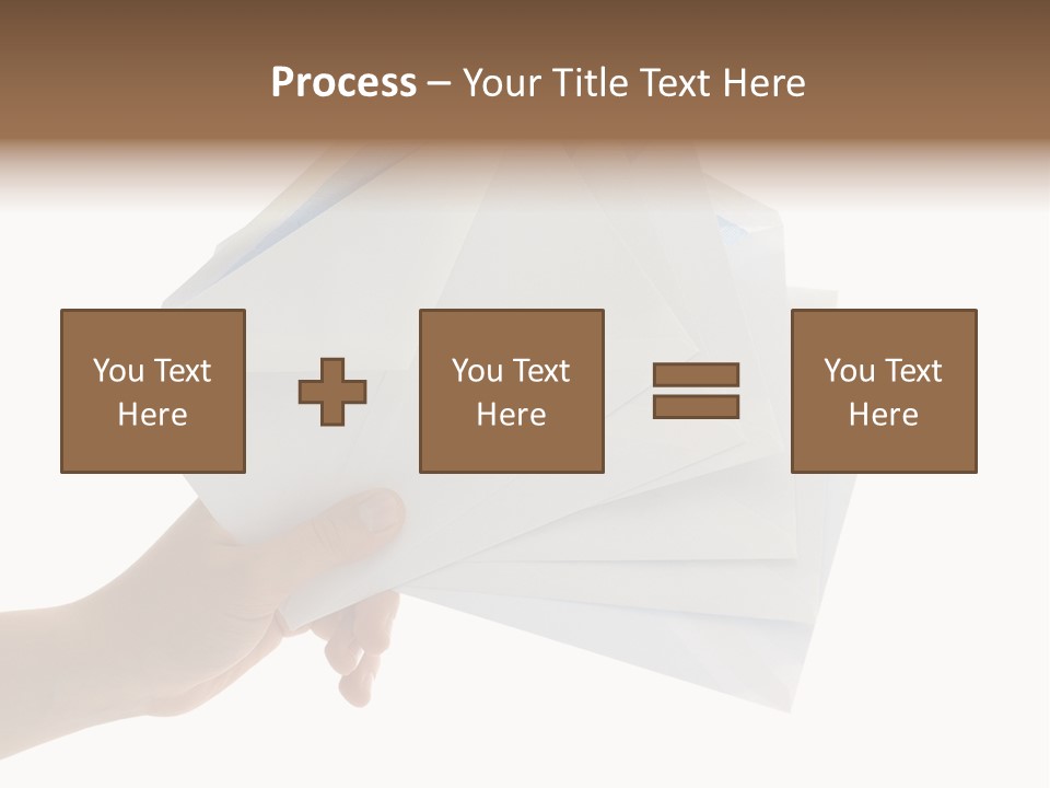 Object Hand Information PowerPoint Template