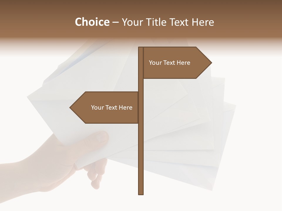 Object Hand Information PowerPoint Template