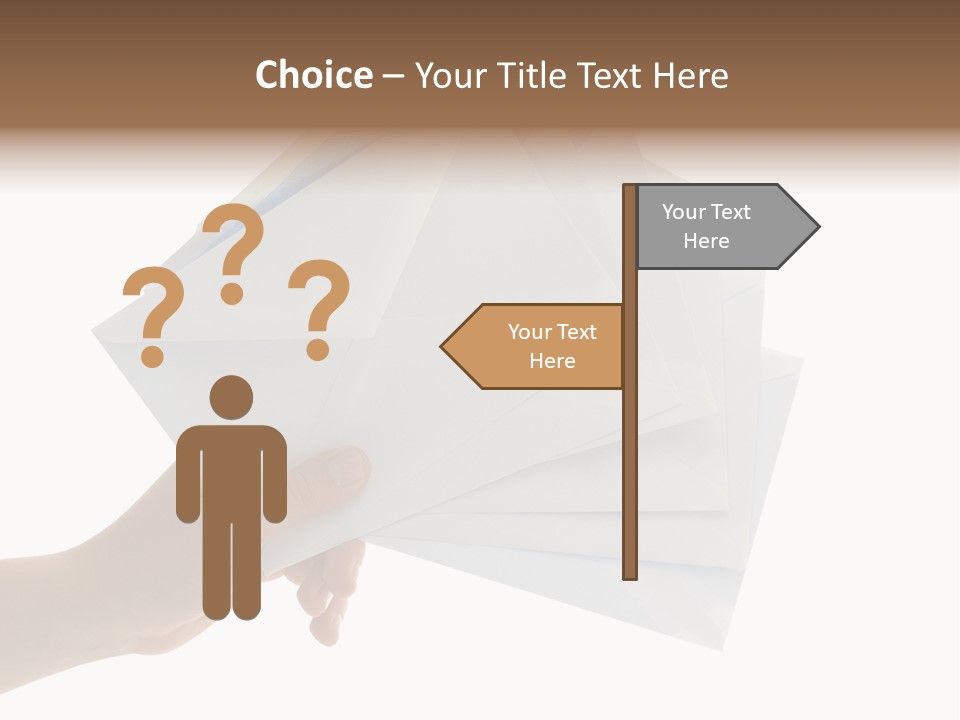 Object Hand Information PowerPoint Template