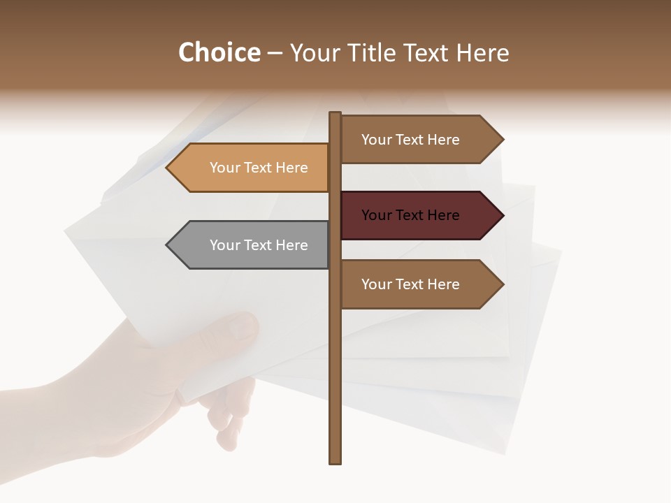 Object Hand Information PowerPoint Template