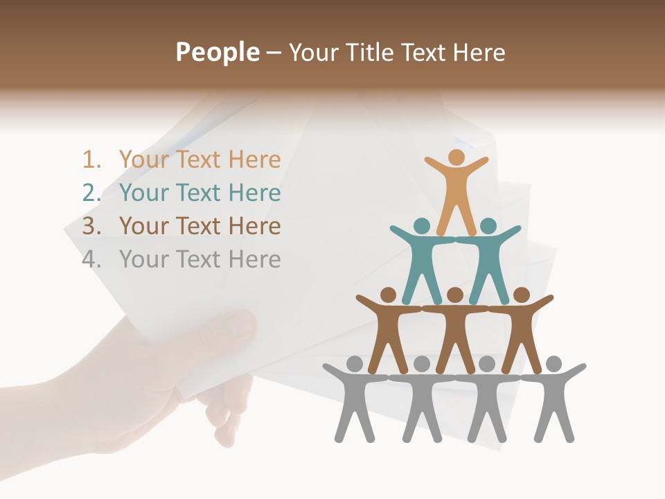 Object Hand Information PowerPoint Template